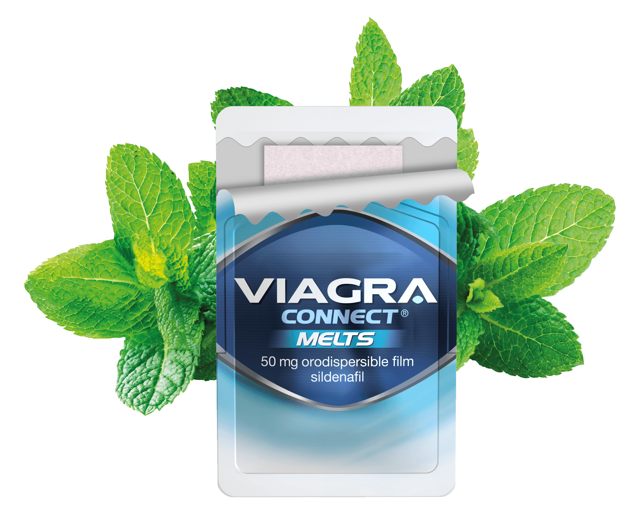 Open Viagra Connect Melts pouch